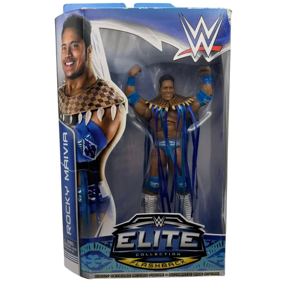 WWE Elite Collection Flashback Rocky Maivia Action Figure The Rock Mattel 2014